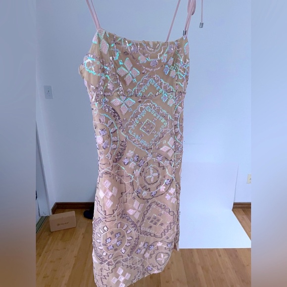 Free People Sequin Show Off Mini Dress - Fits Size Small - Picture 2 of 8